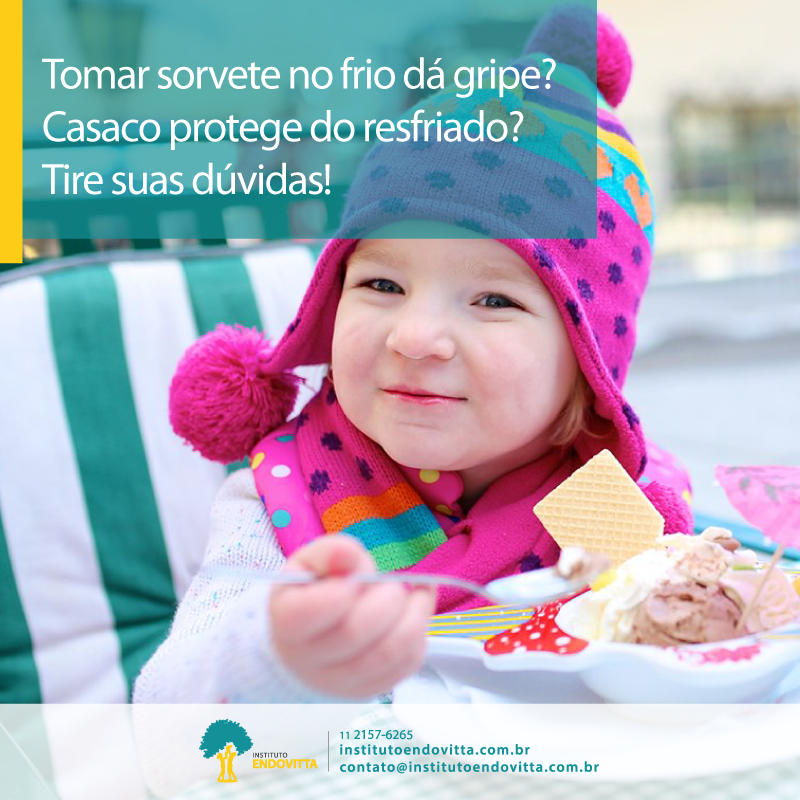 Napoli Sorvetes - ❌ Mito. Alimentos gelados não agravam os sintomas de  gripe, pois a causa da enfermidade é um vírus e não a diferença de  temperatura da comida. O que talvez